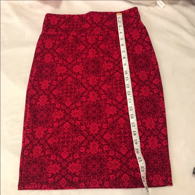 Lularoe Red Skirt Size S